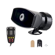FXMLRLK Car Siren Horn 7 Tone with Microphone ,Alarm Horn Siren 12V 100W Emergency Amplifier with Mic PA Speaker System Loud Car Alarm Police Ambulance Fire Hooter Traffic Sound