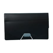FXMLRLK Expanding File Organizer with 7 Pockets Mini Accordion File Folders for Storage Invoice Cards Coupon Tickets Receipt Document A6 Size PaperBlack
