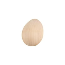 FXMLRLK Fake Eggs to Paint, Smooth Standable Wooden Eggs for Crafts, 2 inch Wooden Easter Eggs Decor, Wood Chicken Eggs to Paint & Dye,Khaki