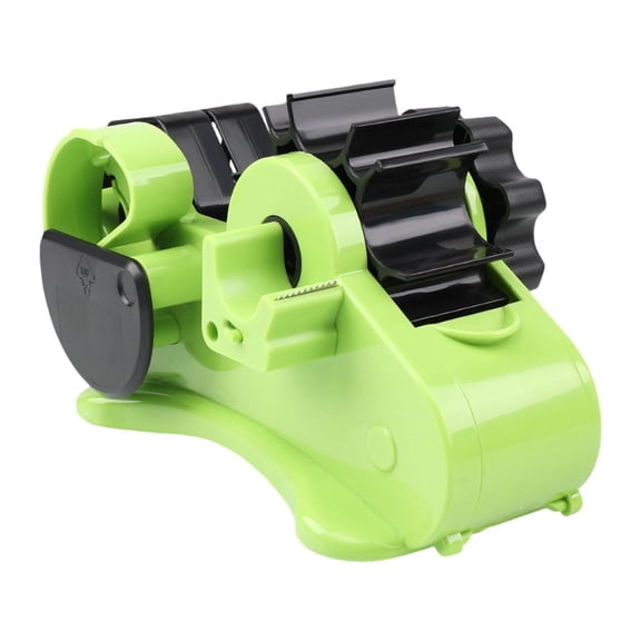 FXMLRLK Heat Tape Dispenser Sublimation with Compartment Slots, Semi-Automatic, Multiple Roll Cut 1" & 3" Core Double Reel Cores Sublimation for Heat Transfer Tape(Green)