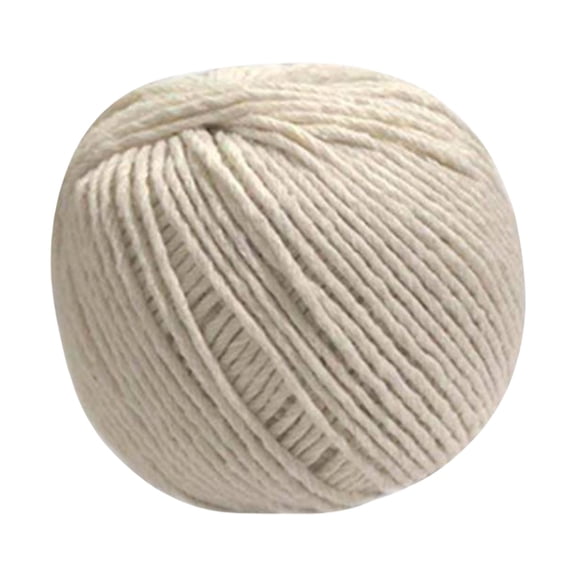 FXMLRLK Kitchen Twine for Cooking Cotton Butchers Twine for Cooking Meat, Natural Kitchen Twine,Center Pull Design (White) (1 Roll )