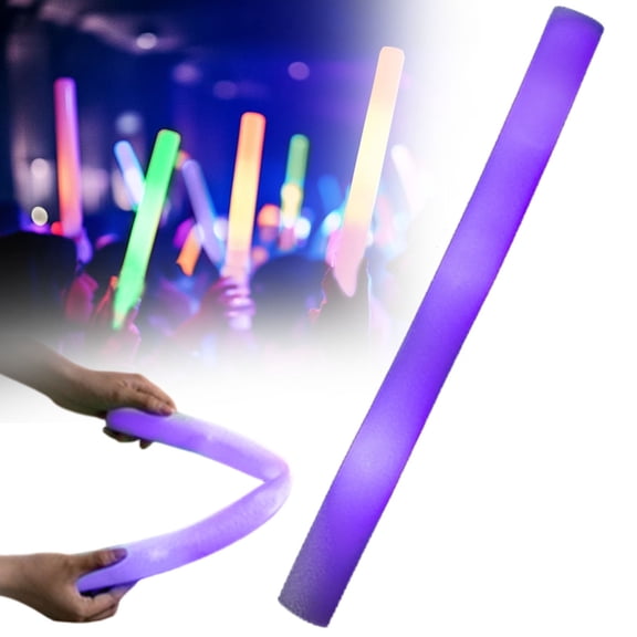 FXMLRLK LED Foam Stick, Foam Light Up Sticks Colorful Flashing, Glow in Dark Party Supplies, Glow Stick Bulk Party Pack for Wedding, Raves, Concert, Camping, Sporting Events, Pool