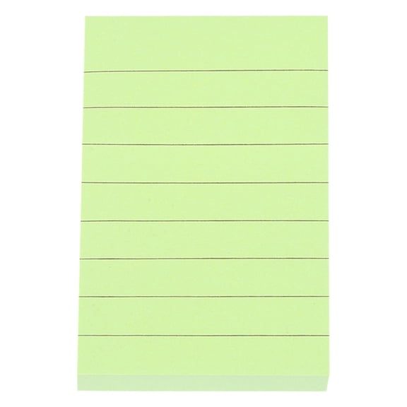 FXMLRLK Lined Sticky Notes, 1 Pad, Sticky Notes with Lines, Ruled Post Stickies, Memo Pads, Self-Stick Note Pad for Office, Home, Study & Organization, Green2x2.99inch