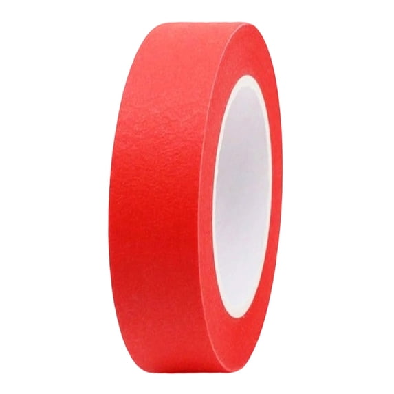 FXMLRLK Masking Tape, 1 Rolls, Painters Tape for Painting, Home, Office, Stationery, Arts, Crafts, Decoration(Red)