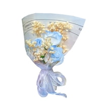 FXMLRLK Preserved Flowers Bouquets, Birthday Flowers Gifts for Women Mom Grandma Wife Friends, Blue