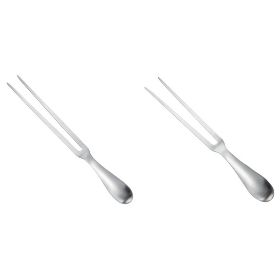 FXMLRLK Stainless Steel Meat Fork Carving Fork, Heavy Duty BBQ Meat Fork with Ergonomic Handle, Ideal for Roasting, Turkey & Dinner Parties(2 Sizes)