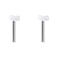 thumbnail image 1 of FXMLRLK Toothpaste Squeezer, 2 Pcs Metal Tube Squeezer Key Stainless Steel Toothpaste Roller Tube Wringer, Silver(Wavy shape), 1 of 4