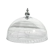 FXMLRLK Transparent Acrylic Cake Dome Cover, Glass Round Cake Stand Cover, Pastry Display Cloche for Food Plastic, Cake Cover Lid for Cake Stand Cake Plate Display Serving Platter, 7.68inch