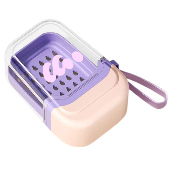FXMLRLK Travel Soap Case,1 Pack Leakproof Soap Container with Lid for Travel, Bathroom, Shower