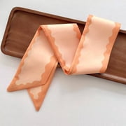 FXMLRLK Wreath Sash for Front Door, Cotton Wreaths Satin Sash Burlap Garland Ribbon Accessories for Wreath Yard Doorway Indoor Outdoor Bow Bridal Shower Home Decor,Orange