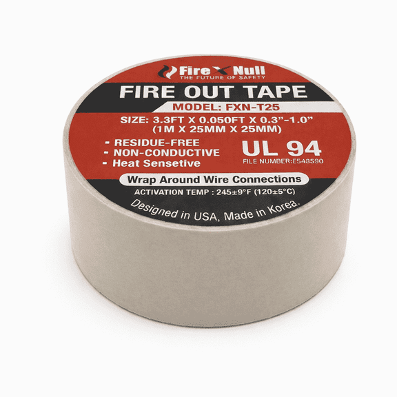 FireXNull FXN-T25 Heat-Activated Wire Wrap Fire Suppression Tape