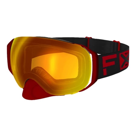 FXR 223107-3700-00 Ride X Spherical Snowmobile Goggle Magnetic-Connect Anti Fog Scratch
