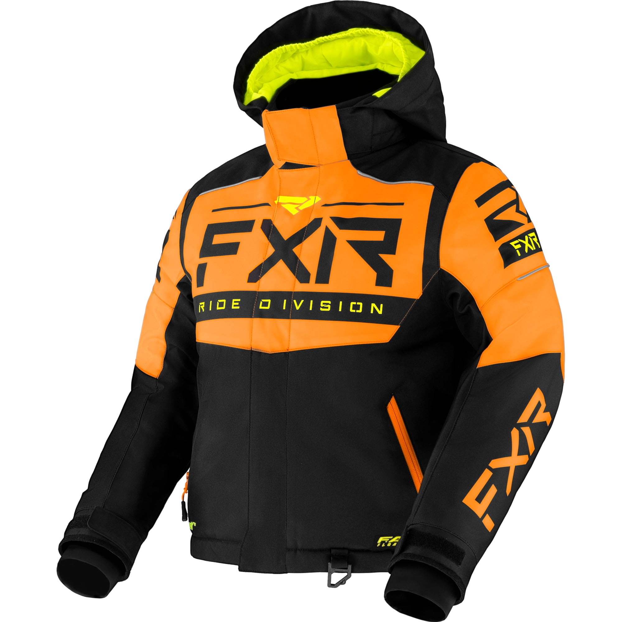 FXR Childs Helium Snowmobile Jacket FAST Thermal Insulated Black Orange ...
