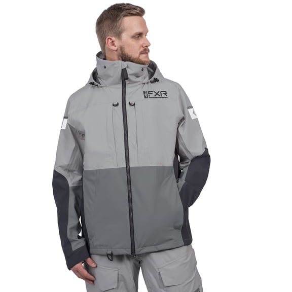 FXR M Vapor Pro Tri-Laminate Jacket 21-Grey/Char-M