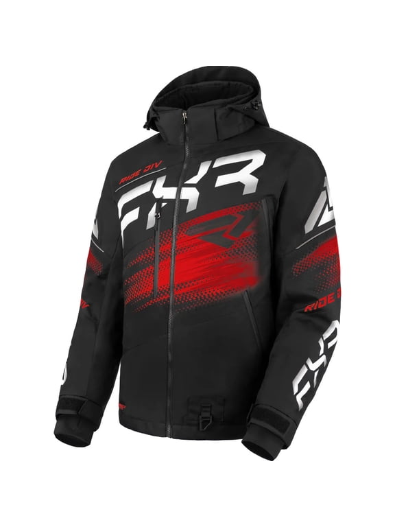 Mens Boost FX 2-in-1 Snowmobile Jacket F.A.S.T. 3.0 HydrX Pro Black Red