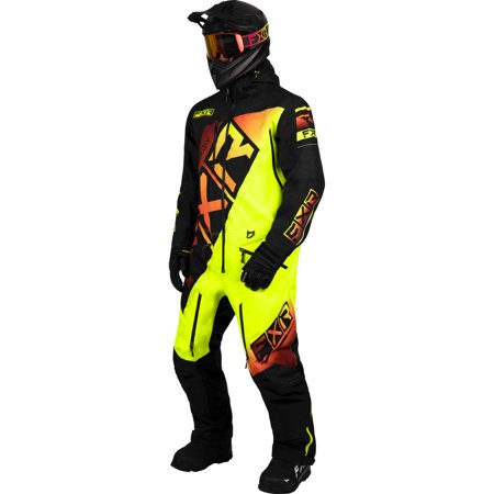 FXR  Mens CX Lite Snowmobile Monosuit Uninsulated HydrX Pro Black Inferno - Large 232802-1026-13