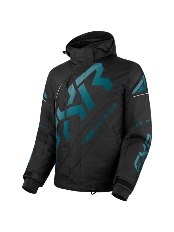 Mens CX Snowmobile Jacket F.A.S.T. 3.0 HydrX Pro Thermal Flex Black Steel