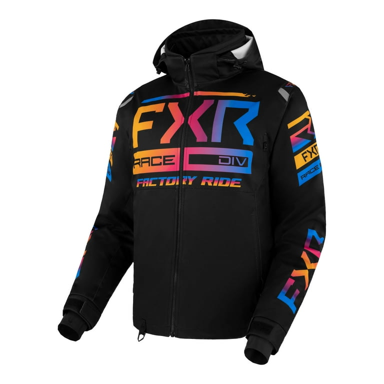 FXR Mens RRX Snowmobile Jacket Winter Waterproof Thermal Black Spectrum Large 230035 1053 13 Walmart