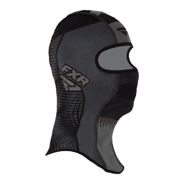 FXR Thermal Snowmobile Balaclava Wind Resistant Flared Shoulder Black Ops Small 221663101007