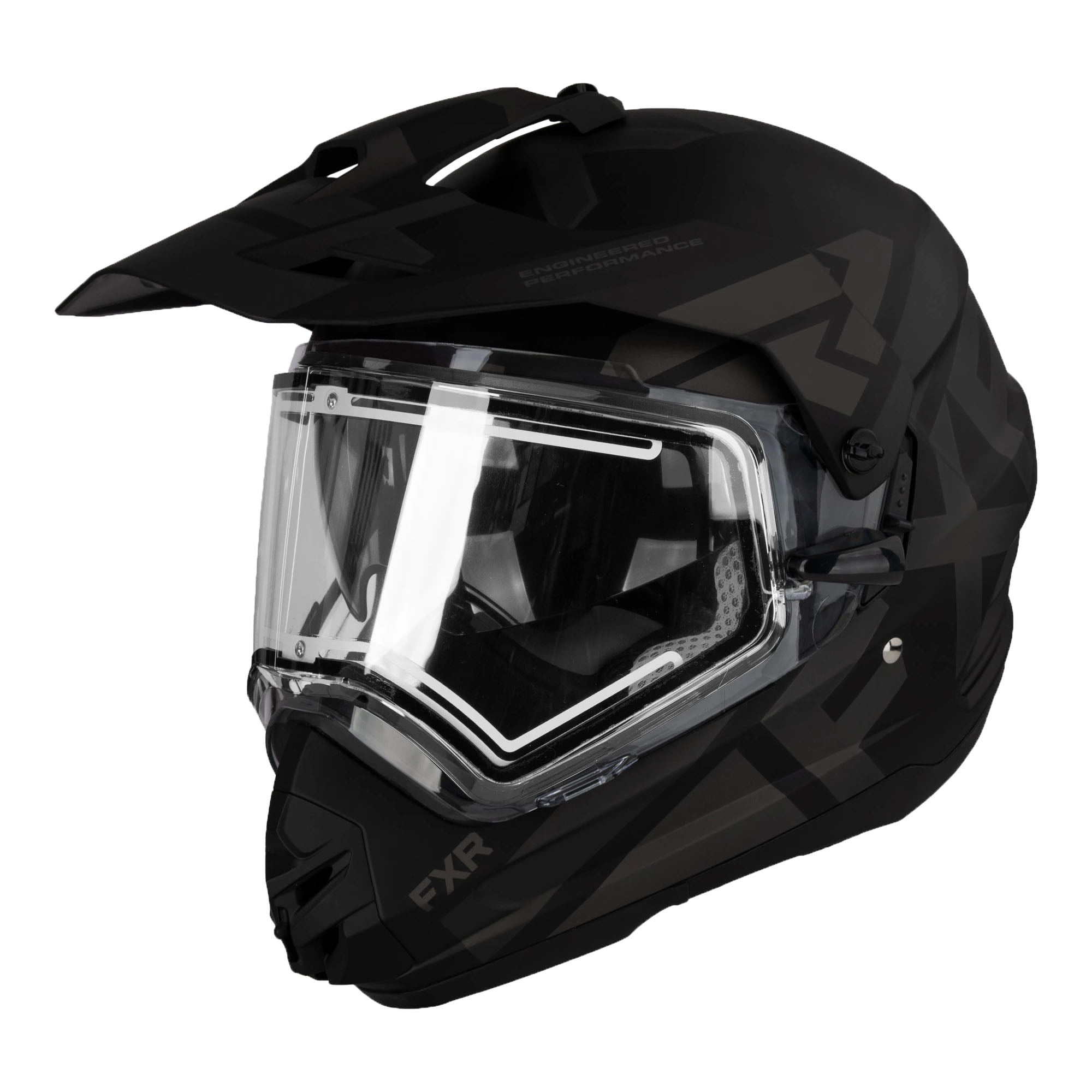 FXR Torque X Team Snowmobile Helmet Electric Shield Sun Shade Black Ops