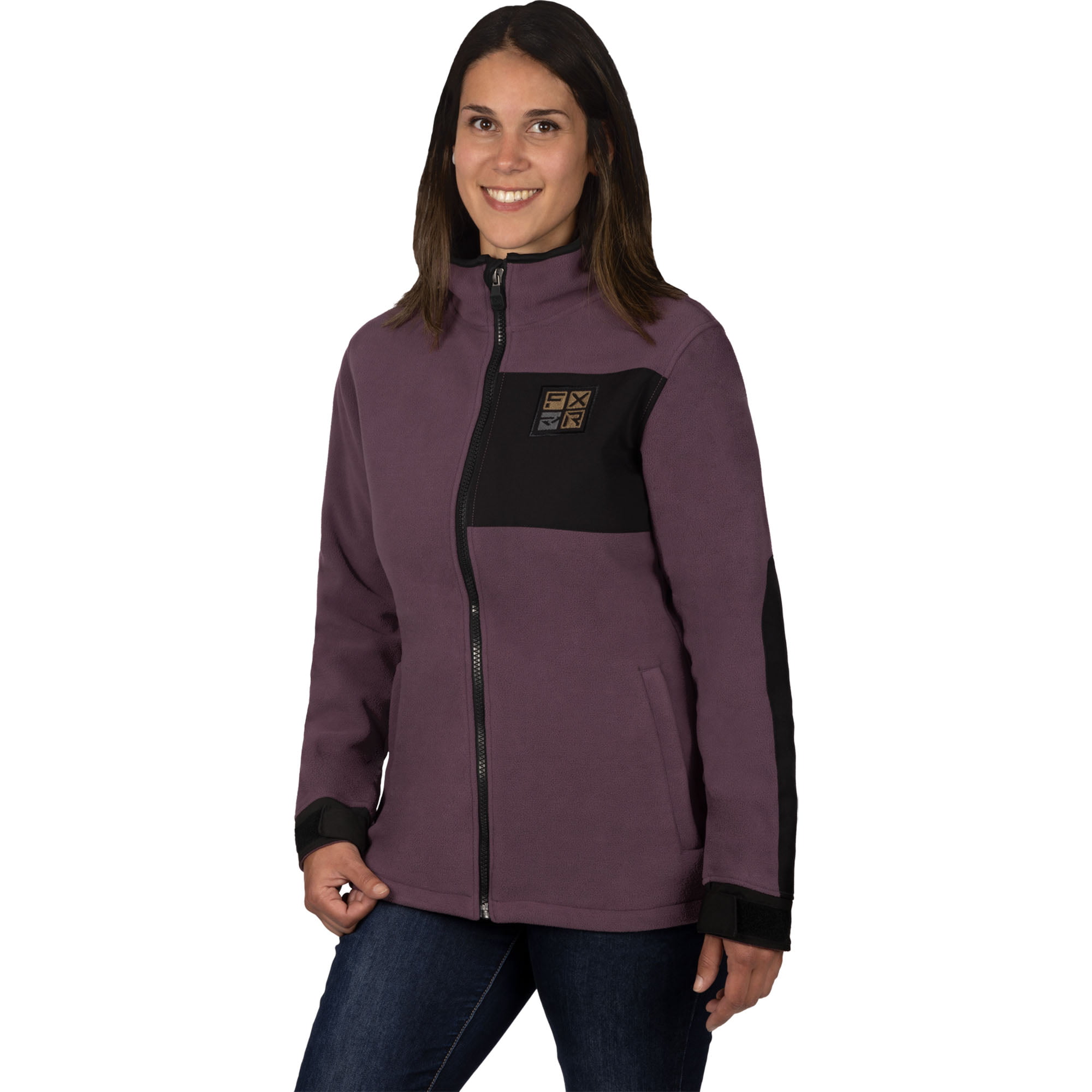 FXR Women's Grind Fleece Jacket Muted Grape / Black Small (2024) 