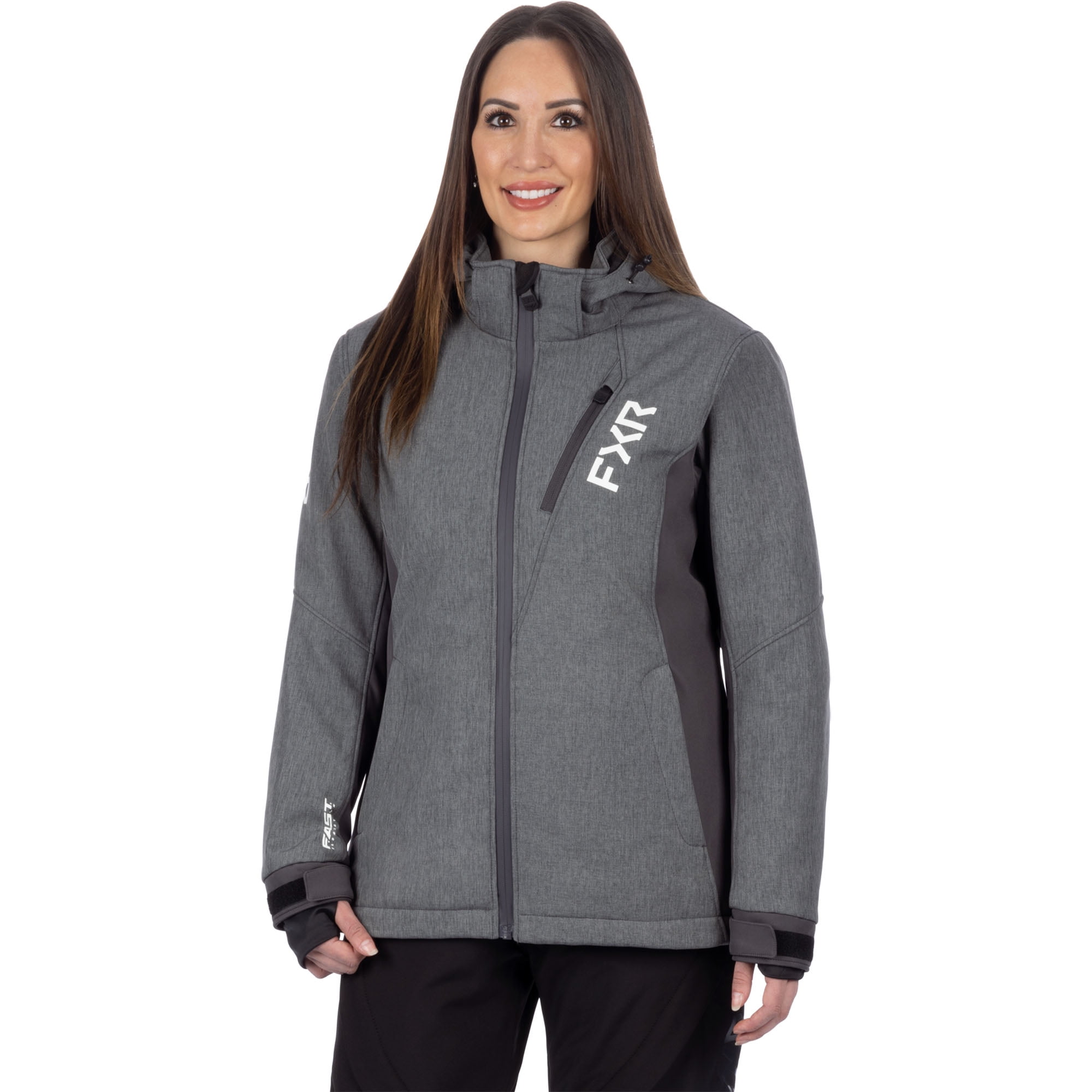 FXR Women's Vertical Pro Insulated Softshell Jacket Grey Heather