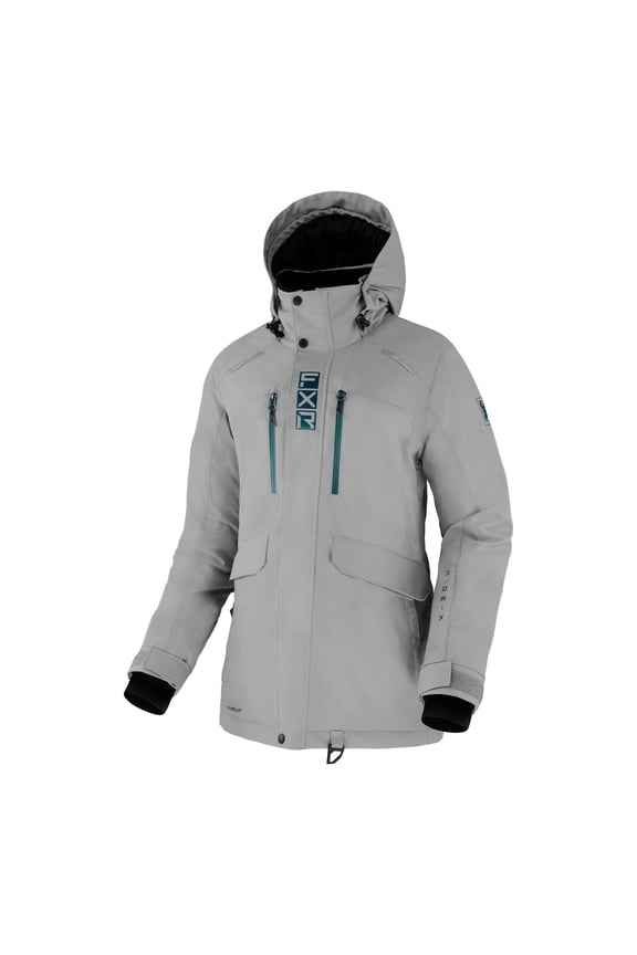 Womens Aerial Snowmobile Jacket Insulated HydrX Pro Omni Stretch Grey Ocean - 12 220251-0548-12