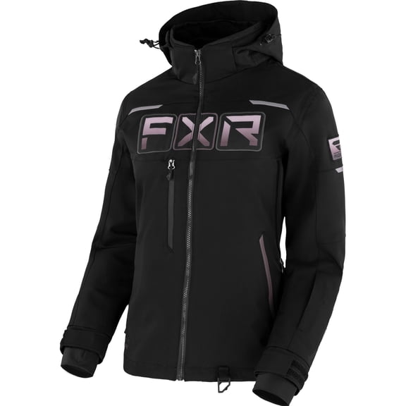 FXR Womens Maverick Snowmobile Jacket Thermal Dry Flex Black Muted Grape Fade - 10 230249-1084-10