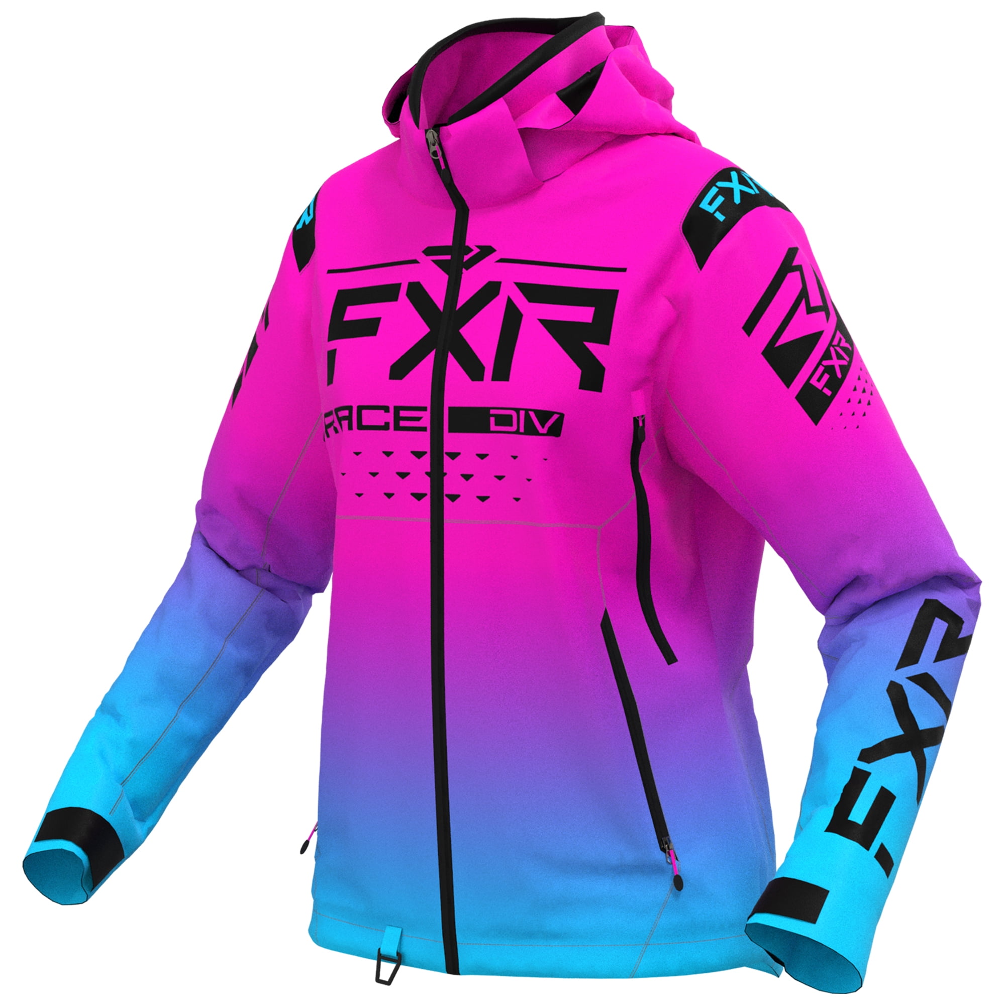 RRX Sky Womens - FXR Electric Pink Thermal Stretch Snowmobile Omni Lilac Jacket 220233-9487-04 04