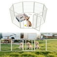 thumbnail image 1 of FXW Aster Dog Playpen Designed for Courtyard, RV Camping, 24" 8 Panels for Small Dogs, White, 1 of 7