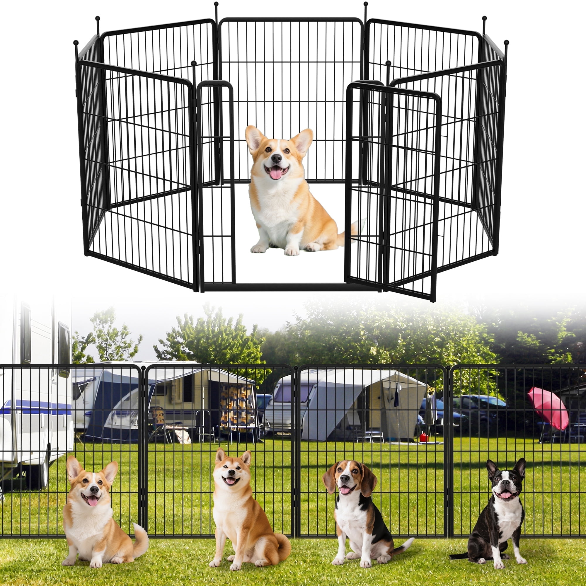 FXW Aster Dog Playpen Designed for Courtyard, RV Camping, 32