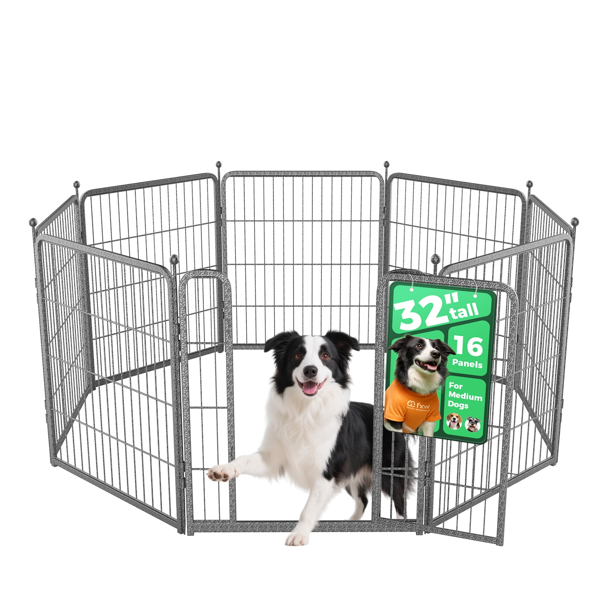 FXW Aster Heavy Duty Dog Playpen, Outdoor, 8/16/24/32/48 Panels