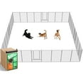 thumbnail image 1 of FXW Aster Dog Playpen Designed for Courtyard, RV Camping, 50" 32 Panels for Large Dogs, Sliver, 1 of 7