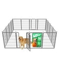 thumbnail image 1 of FXW Aster Dog Playpen Designed for Courtyard, RV Camping, 40" 16 Panels for Large Dogs, Silver, 1 of 8
