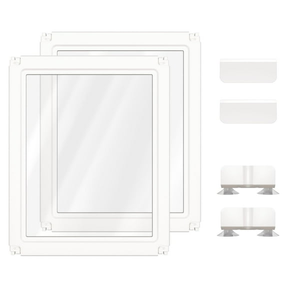 FXW AuraSpace Acrylic Indoor Dog Playpen for Small and Medium Dogs, 30 inch, 2 Panels, White