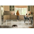 thumbnail image 1 of FXW Dog Gate Extra Wide Designed for Indoor Use, Adjustable Width Up to 137-inch Wide (24" H 6 Wire Panels for Puppies and Small Dogs), White, 1 of 6
