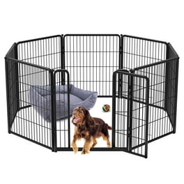 UNHO Dog Whelping Box Playpen Fence Pet Large Whelping Box Cage with Pad 50x50x35 inch Walmart