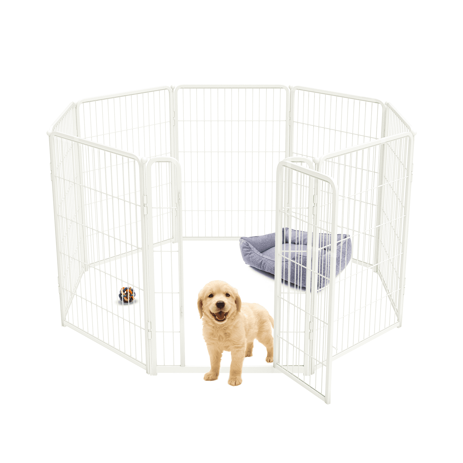 FXW Homeplus Dog Playpen Indoor, 8 Panels 40" Height Dog Fence Exercise
