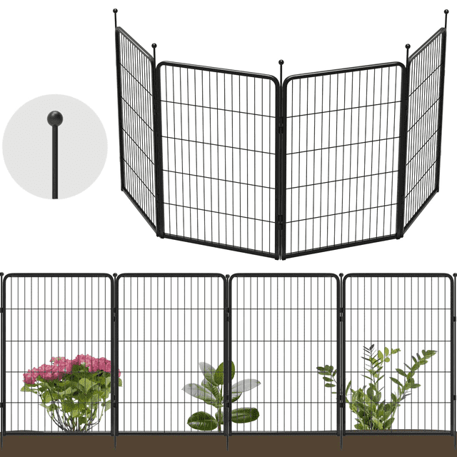 FXW Metal Garden Fence 9ft, Outdoor Wire Mesh, Ideal for Yard & Patio