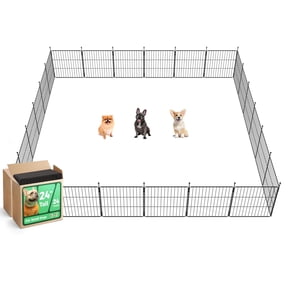FXW MiniPaws Unleashed Dog Playpen, Expandable & Portable Design for Yard, RV Camping and Indoor Use, for Puppies and Small Dogs, 24-inch 24 Panels
