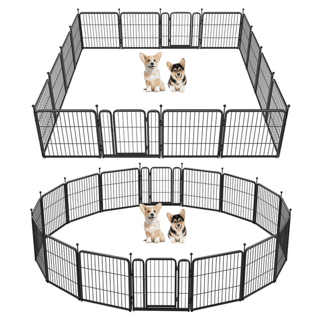 "FXW Dog Playpen Outdoor, 16 Panels 24"" Height, Suitable for Small