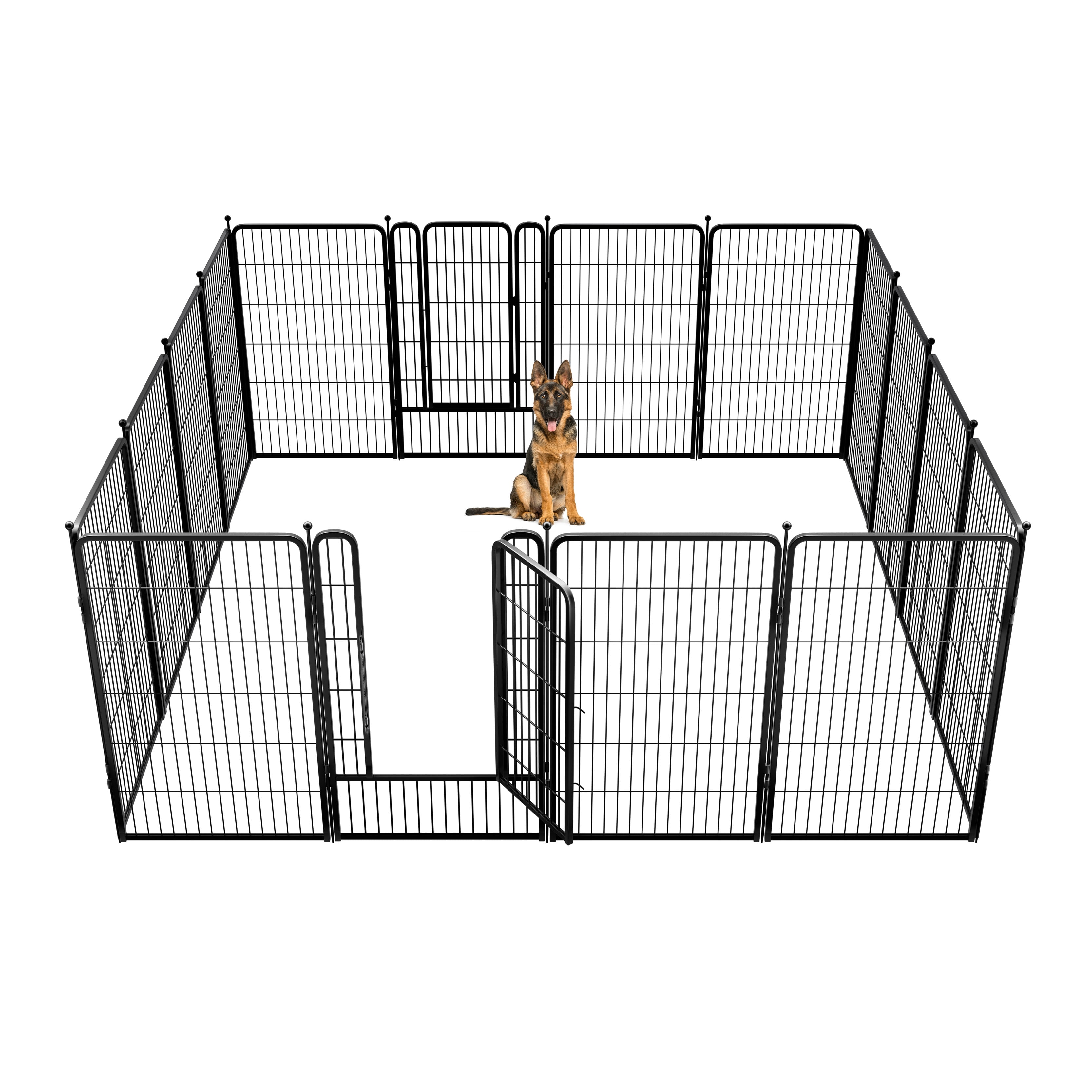 FXW Rollick Dog Playpen Outdoor, 16 Panels 45" Height Dog Fence