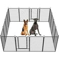 FXW Rollick Dog Playpen Outdoor, 16 Panels 50" Height Dog Fence