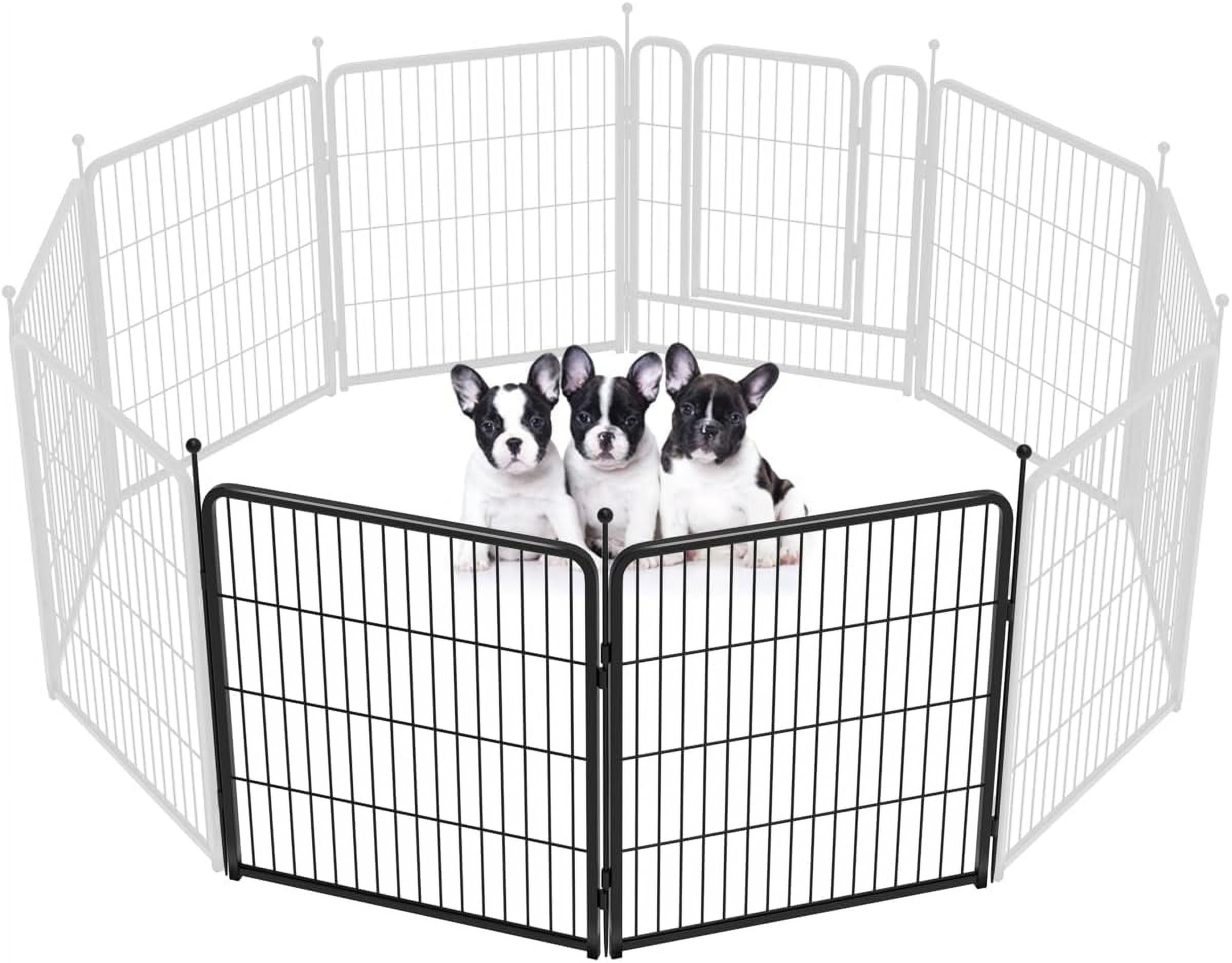 FXW Rollick Dog Playpen Outdoor, 2 Panels 32" Height Dog Fence Exercise