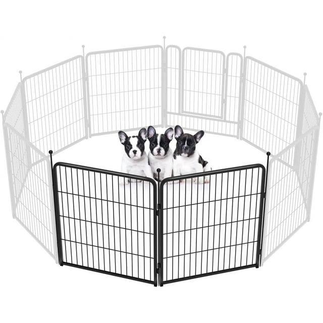 FXW Rollick Dog Playpen Outdoor, 2 Panels 32" Height Dog Fence Exercise