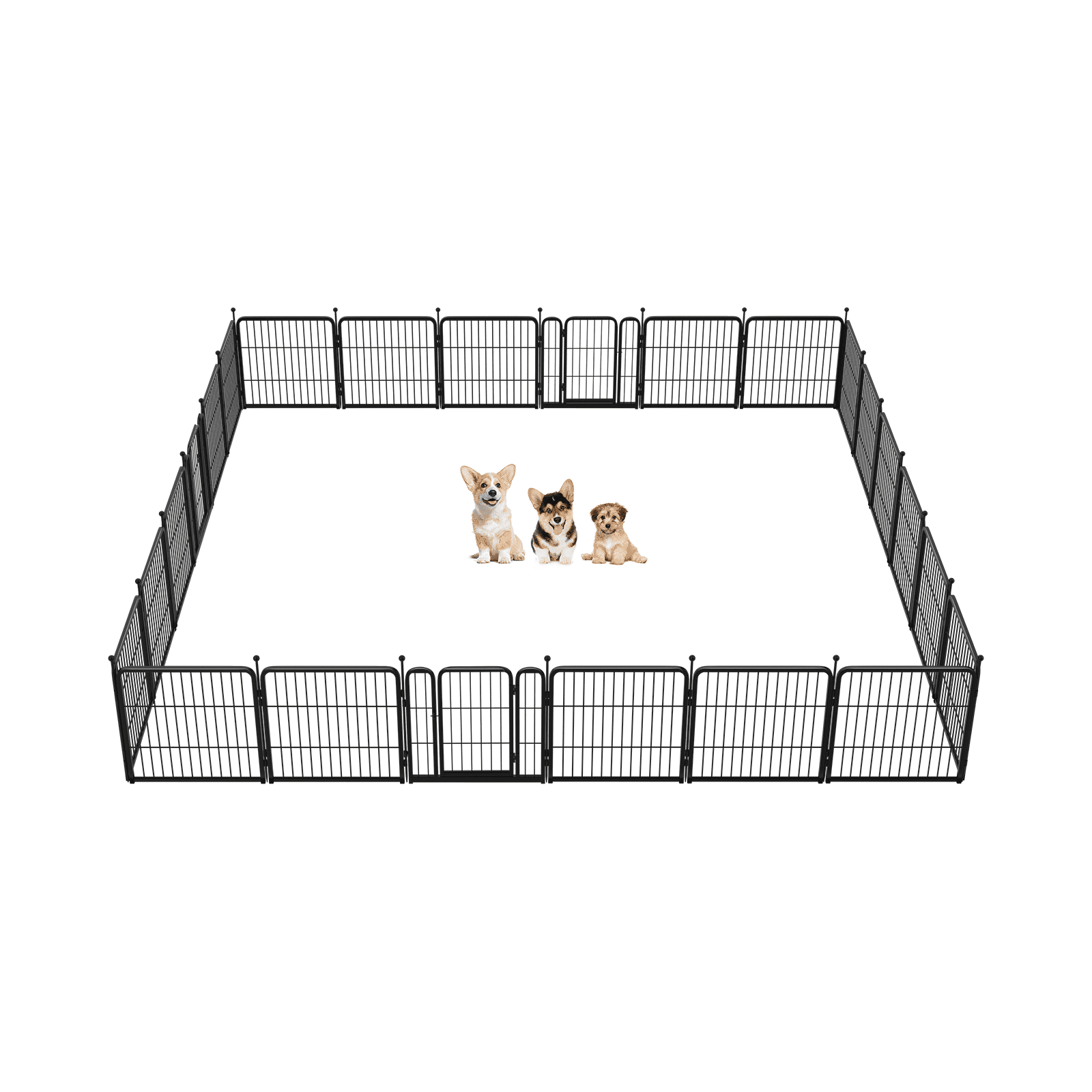 FXW Rollick Dog Playpen Outdoor, 24 Panels 24" Height Dog Fence