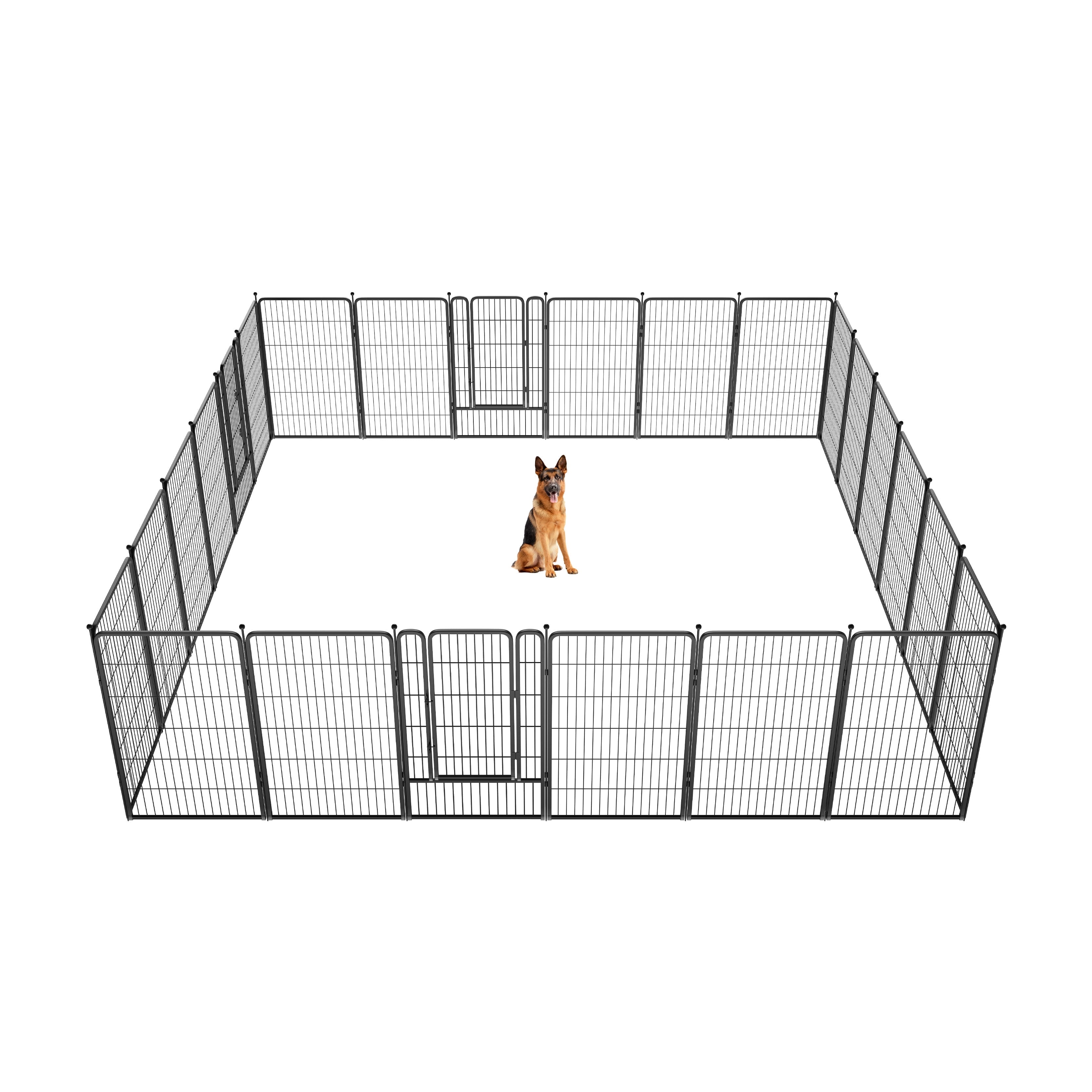 FXW Rollick Dog Playpen Outdoor, 24 Panels 45" Height Dog Fence
