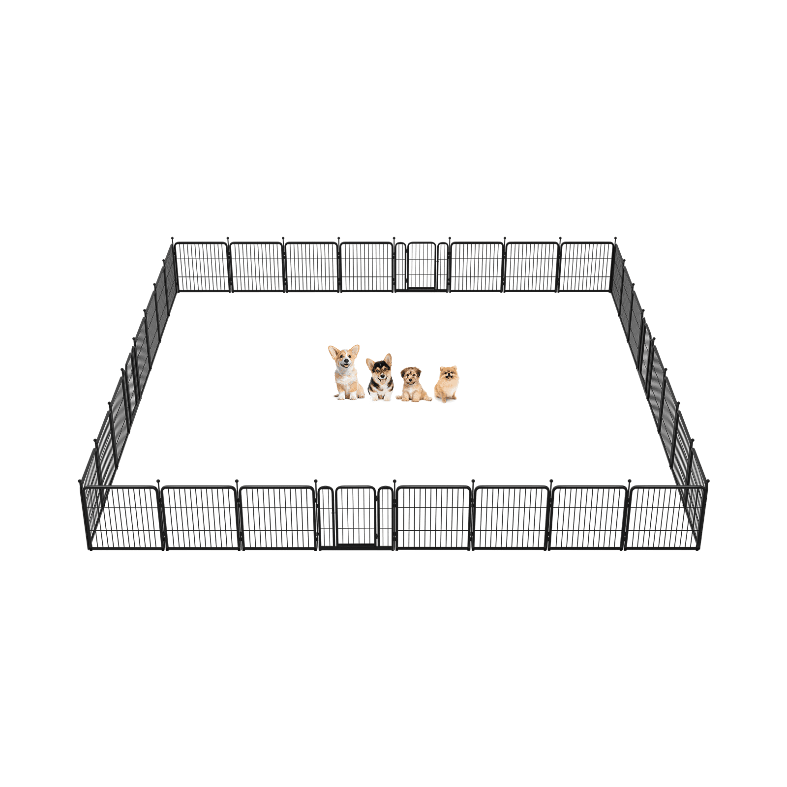 FXW Rollick Dog Playpen Outdoor, 32 Panels 24" Height Dog Fence