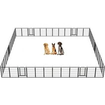 FXW Rollick Dog Playpen Outdoor, 48 Panels 40" Height Dog Fence Exercise Pen with Doors for Large/Medium/Small Dogs, Pet Puppy Playpen for RV, Camping,Yard