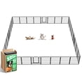 thumbnail image 1 of FXW Rollick Unleashed Dog Playpen for Indoor, Yard, RV Camping, 32 inch 32 Panels for Small and Medium Dogs, Black│Patented, 1 of 7